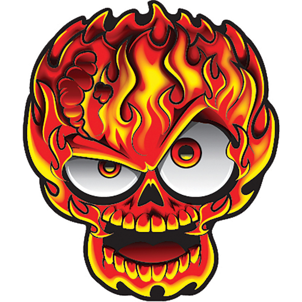 Image Mirror Critters Flame Skull - New Car Fragrance